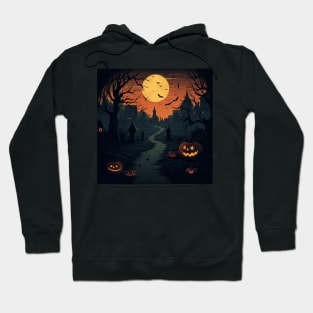 Halloween: Haunted Castle in Dark Forest Hoodie